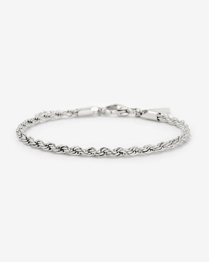 Rope Chain Bracelet Silver