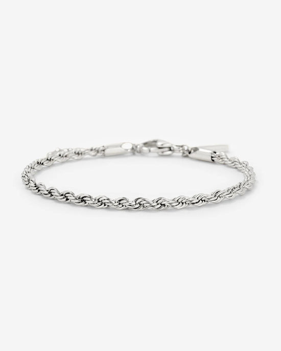 Rope Chain Bracelet Silver