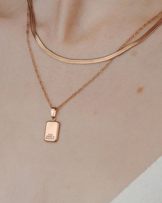 Your energy is beautiful Bundle Rose Gold