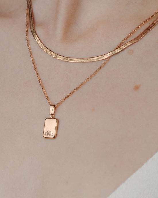 Your energy is beautiful Bundle Rose Gold