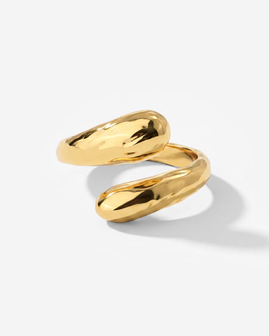 Hammered Embrace Ring