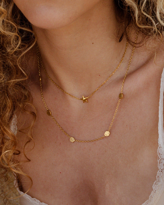 Boho Coin Necklace gold