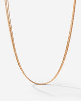 Cascade Layer Necklace Rose Gold