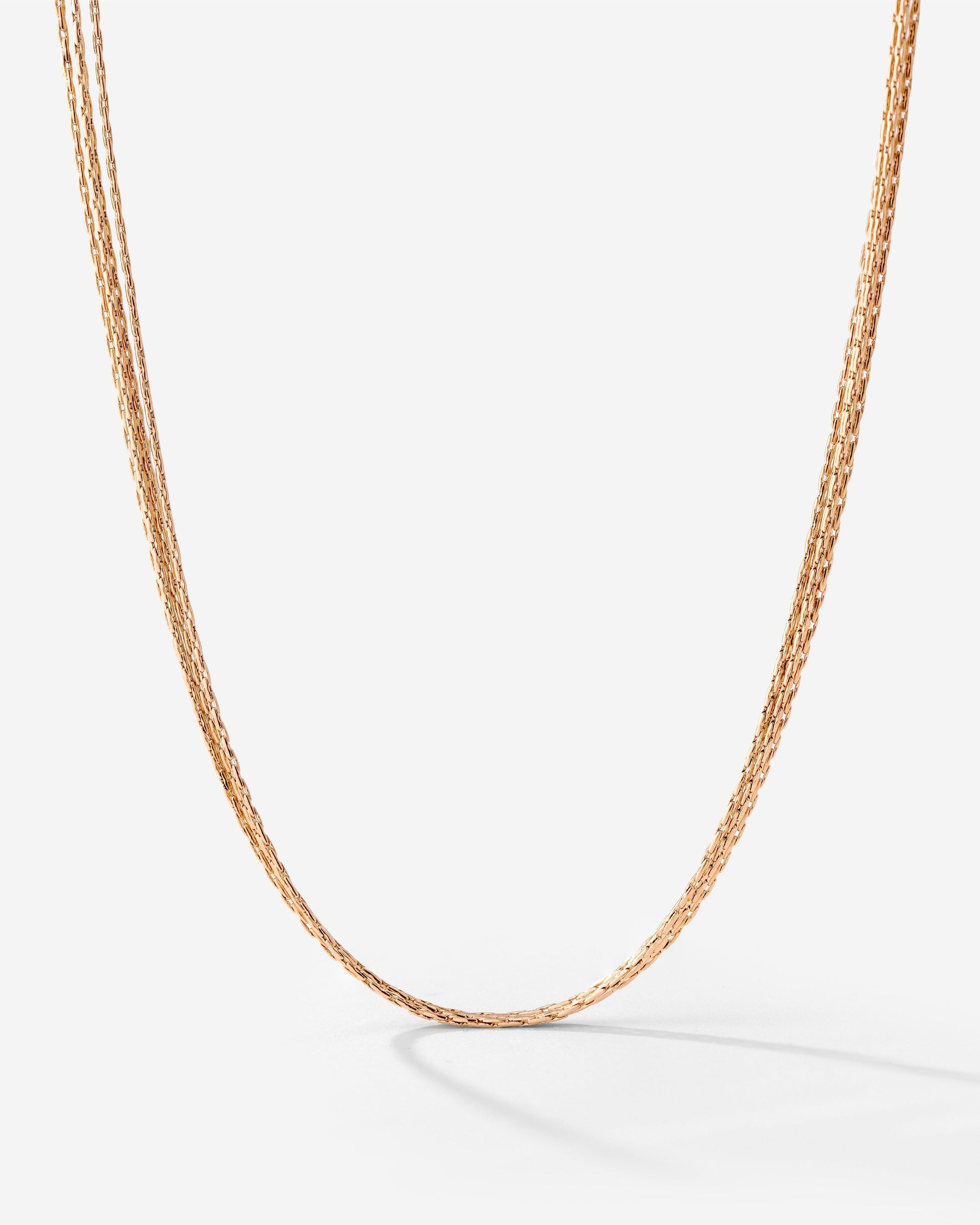 Cascade Layer Necklace Rose Gold