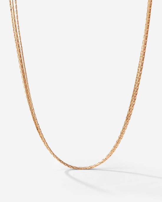 Cascade Layer Necklace Rose Gold