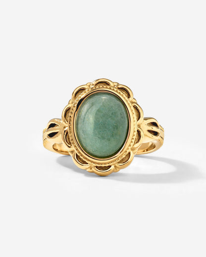 Sea Glass Ring Gold