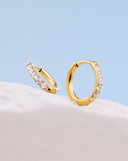 Glimmer Hoops Baby Silver