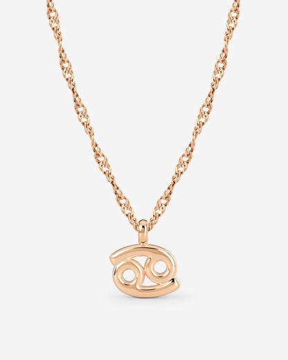 Cancer Bubble Necklace Rose Gold