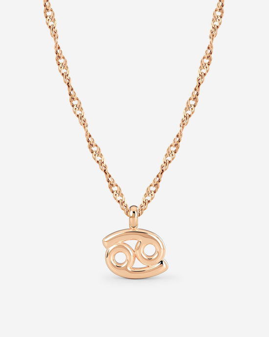 Cancer Bubble Necklace Rose Gold