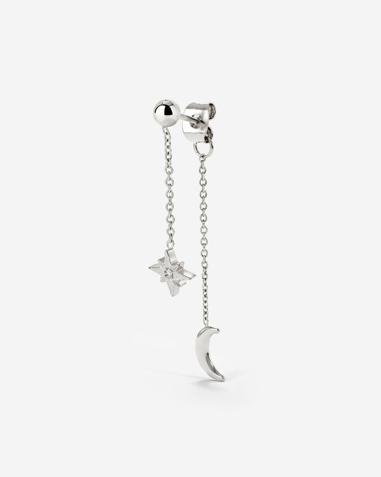 Shiny Ines Stud Earring Silver