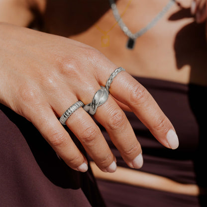 Braided Divine Ring Silver