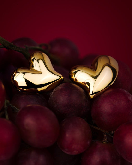 Heartie Studs Gold