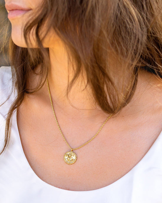 Zodiac Sign Necklace Gold