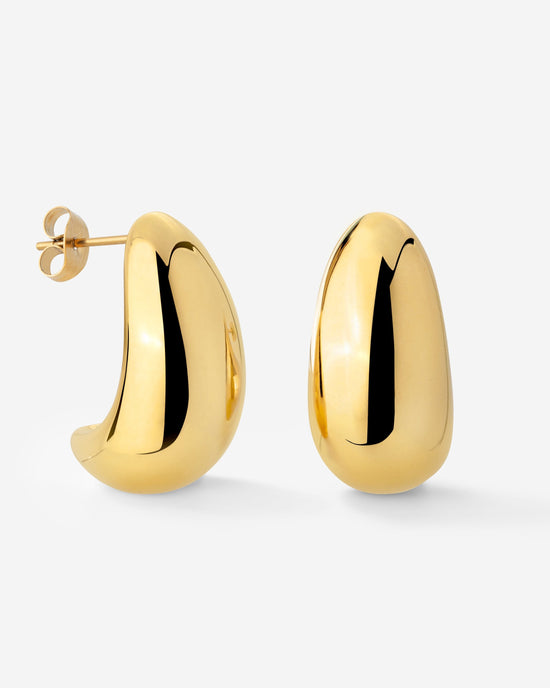 Huggie Studs Gold