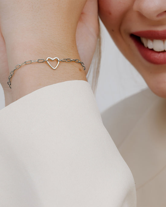 Loving Heart Bracelet Silver