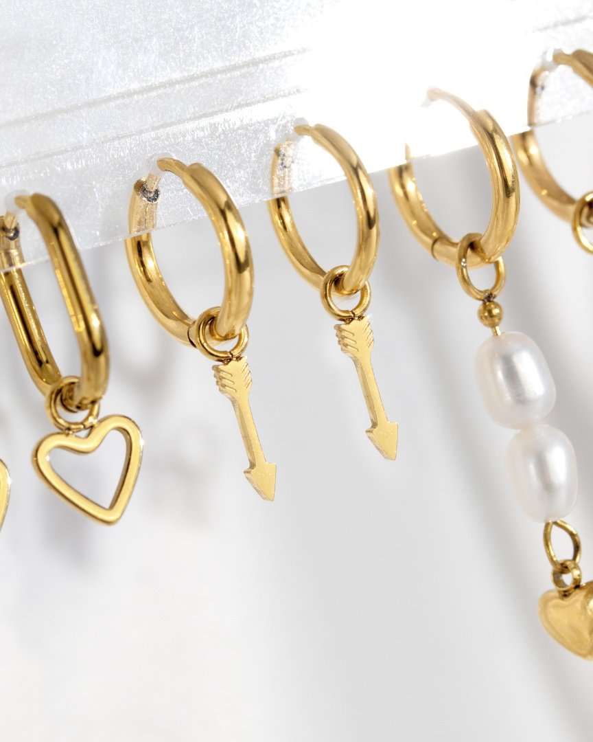 Cupid Arrow Hoopies Gold