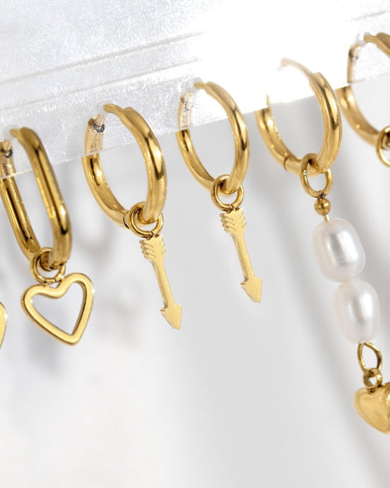 Cupid Arrow Hoopies Gold