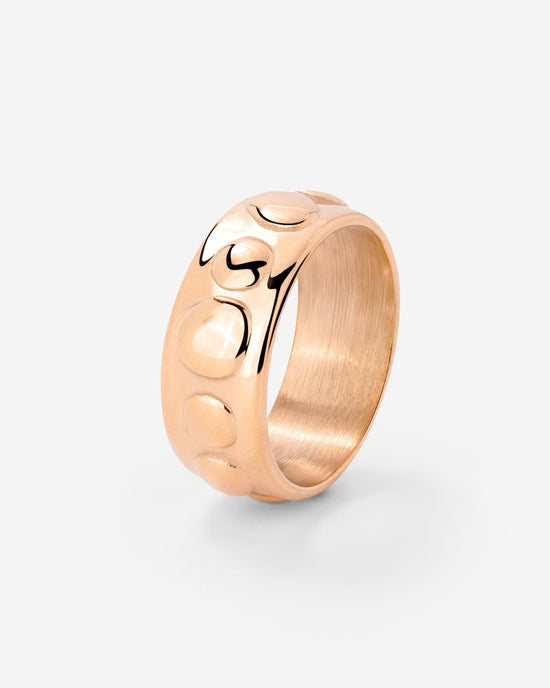Boho Beads Ring Rose Gold