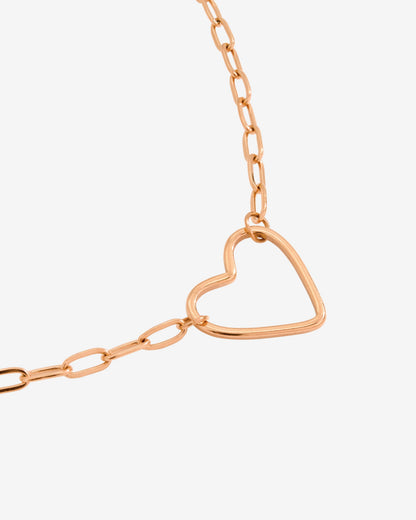Loving Heart Necklace Rose Gold