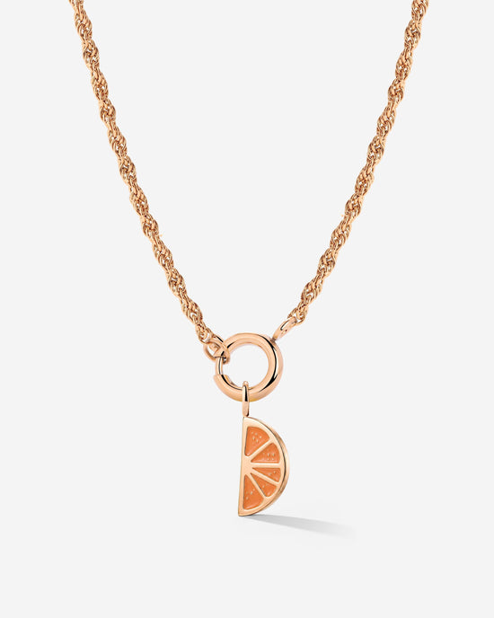Juicy Rope Chain Necklace Set Rose Gold