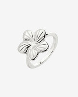 Floral Glow Ring Silver
