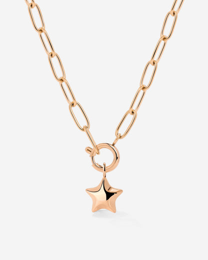 Nova Oval Links Necklace Set Rose Gold