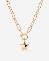 Nova Oval Links Necklace Set Rose Gold