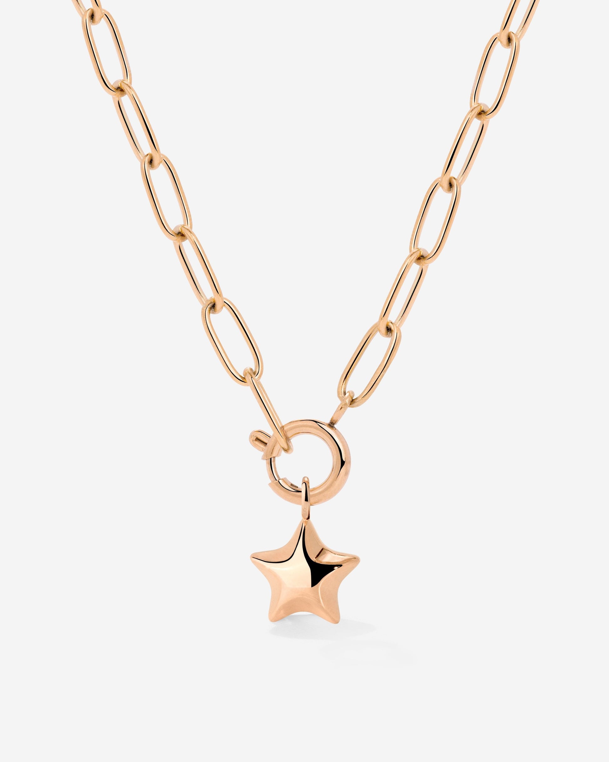 Nova Oval Links Necklace Set Rose Gold