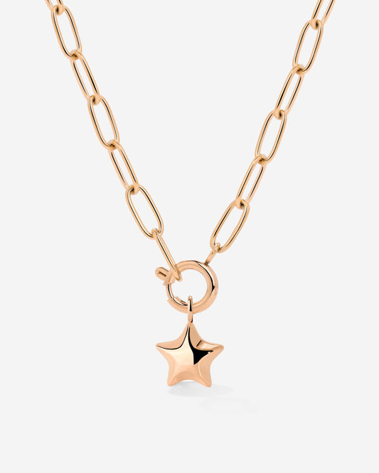 Nova Oval Links Necklace Set Rose Gold