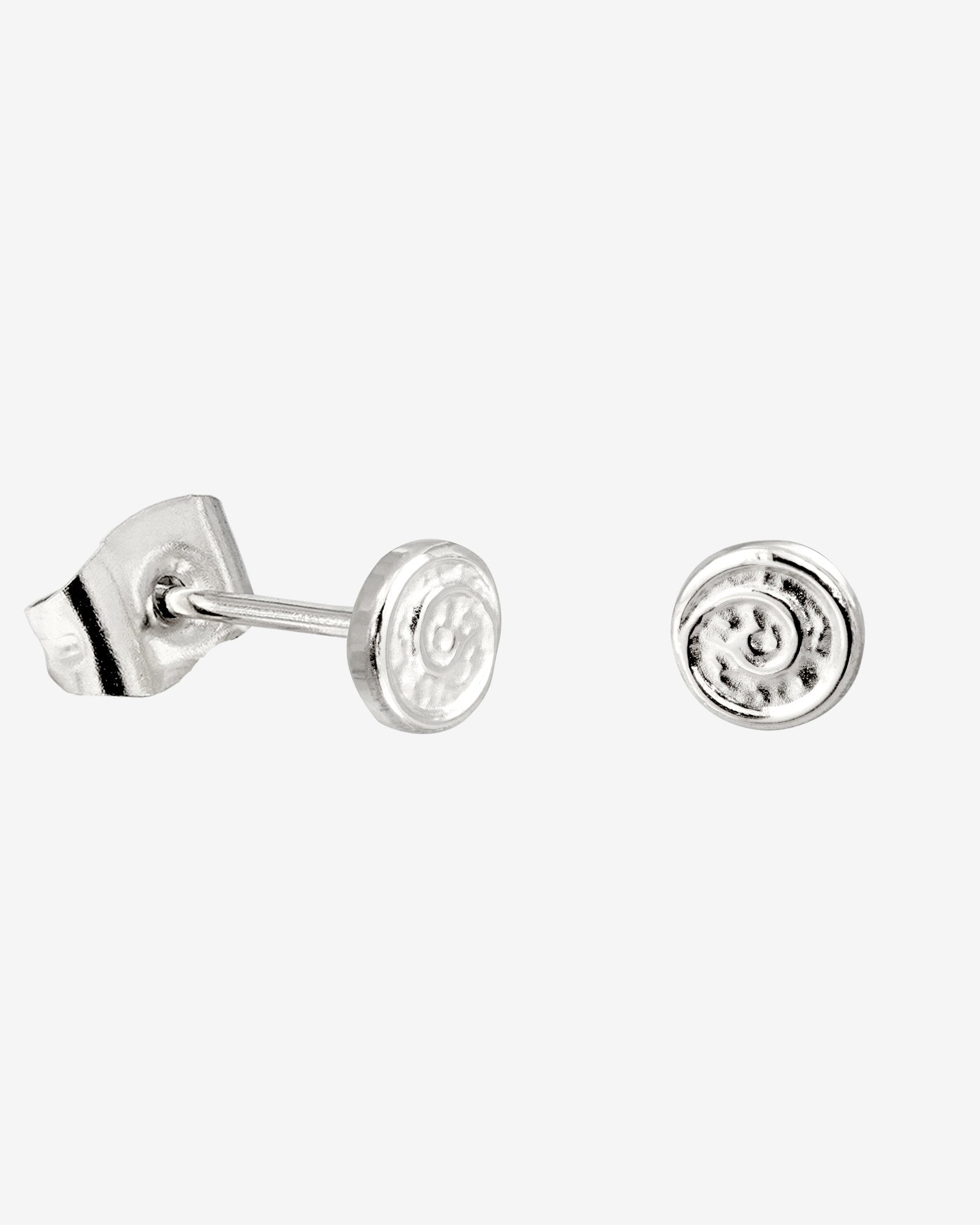 Sweet Swirl Studs Silver