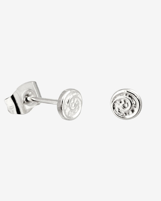 Sweet Swirl Studs Silver