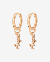 The Angel Hoop Set Small Rose Gold