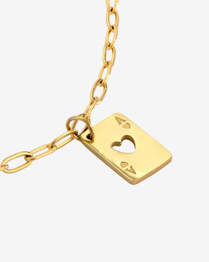 Ace Up the Sleeve Bracelet gold