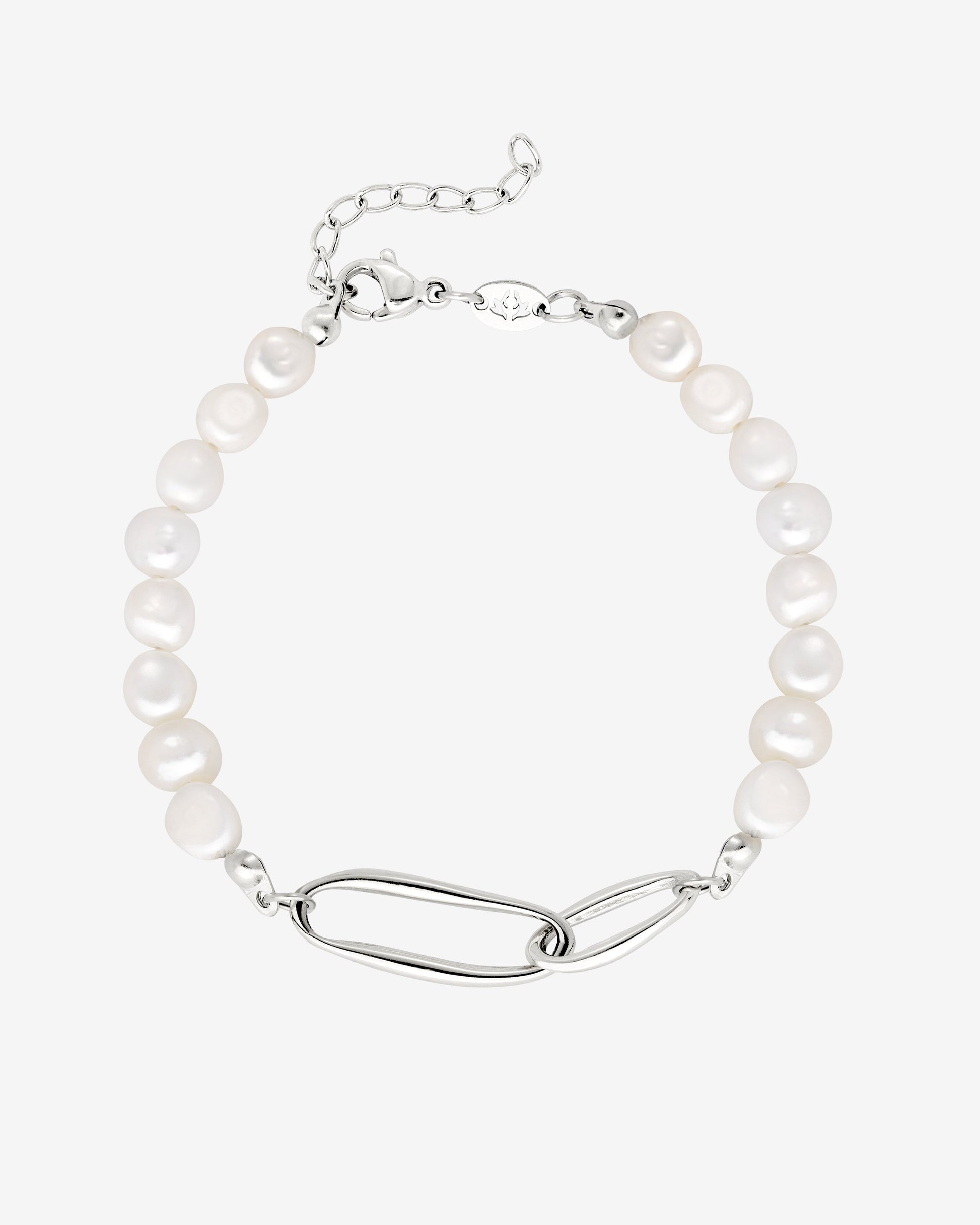 Fluidity Pearl Bracelet Silver
