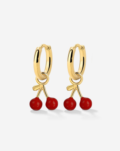 Very Cherry Hoop Set Baby gold