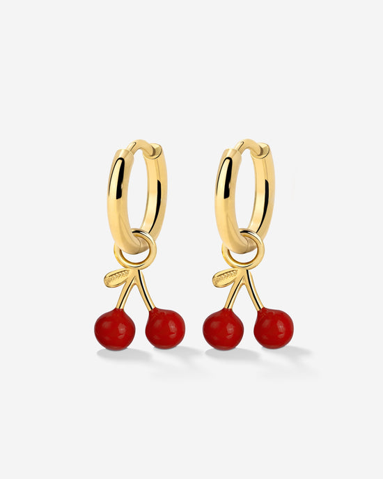 Very Cherry Hoop Set Baby gold