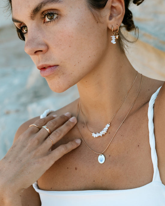 Shell Relic Hoop Set Small