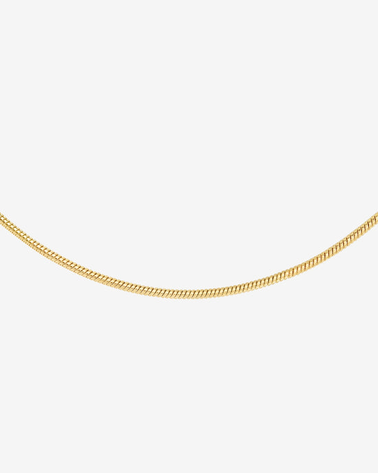 Round Snake Necklace gold