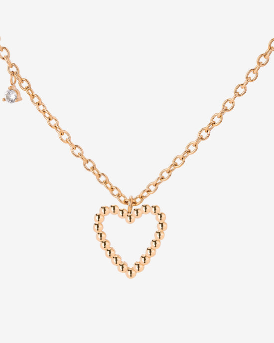 Heart of Gold Necklace Rose Gold