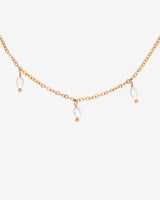 Perla Blanco Choker Rose Gold