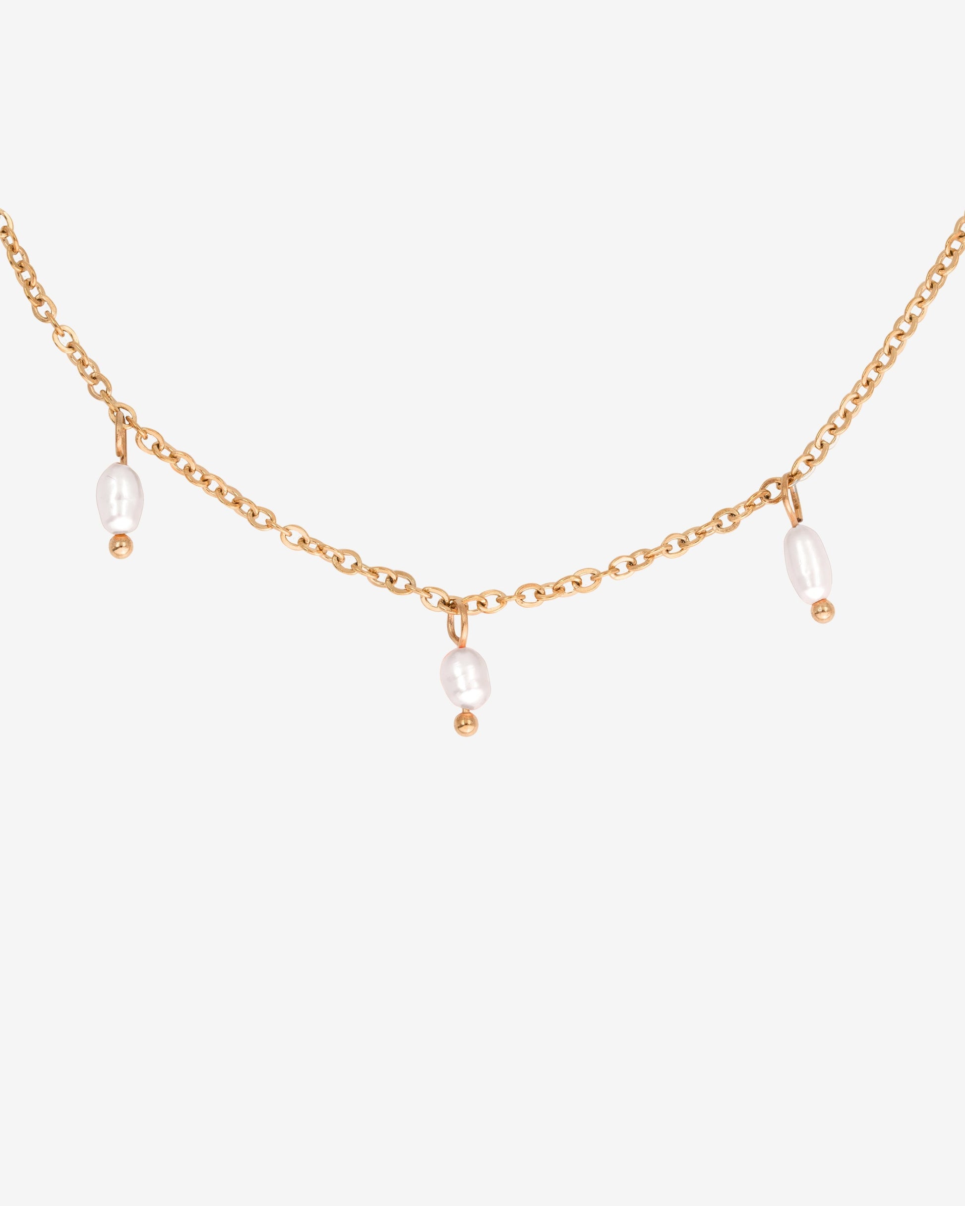Perla Blanco Choker Rose Gold