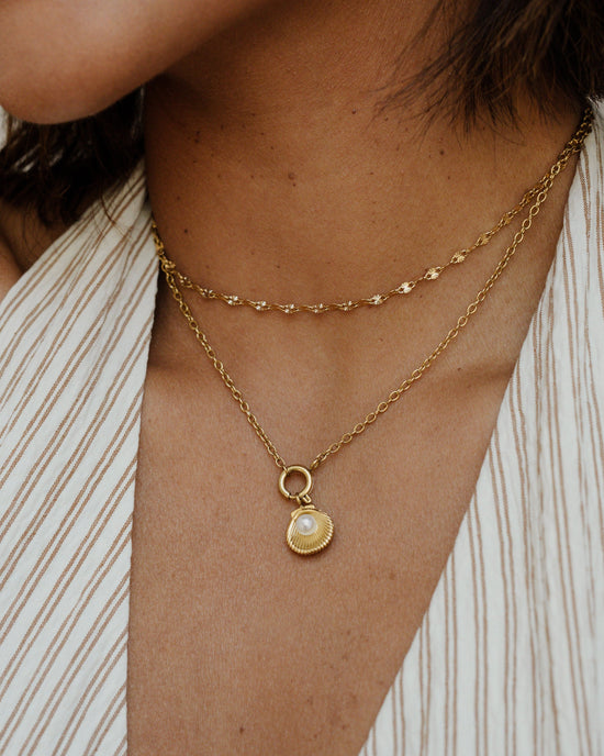 Classic Chain Charm Necklace Set