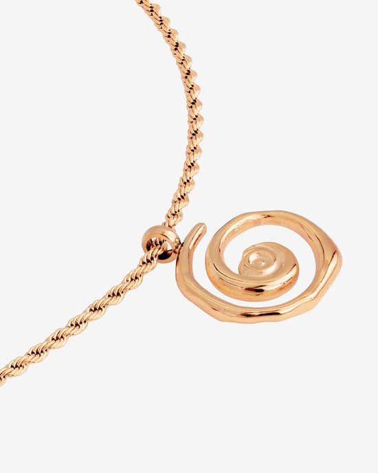 Sweet Swirl Necklace Rose Gold