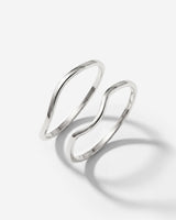 Skinny Dip Ring Duo Silver