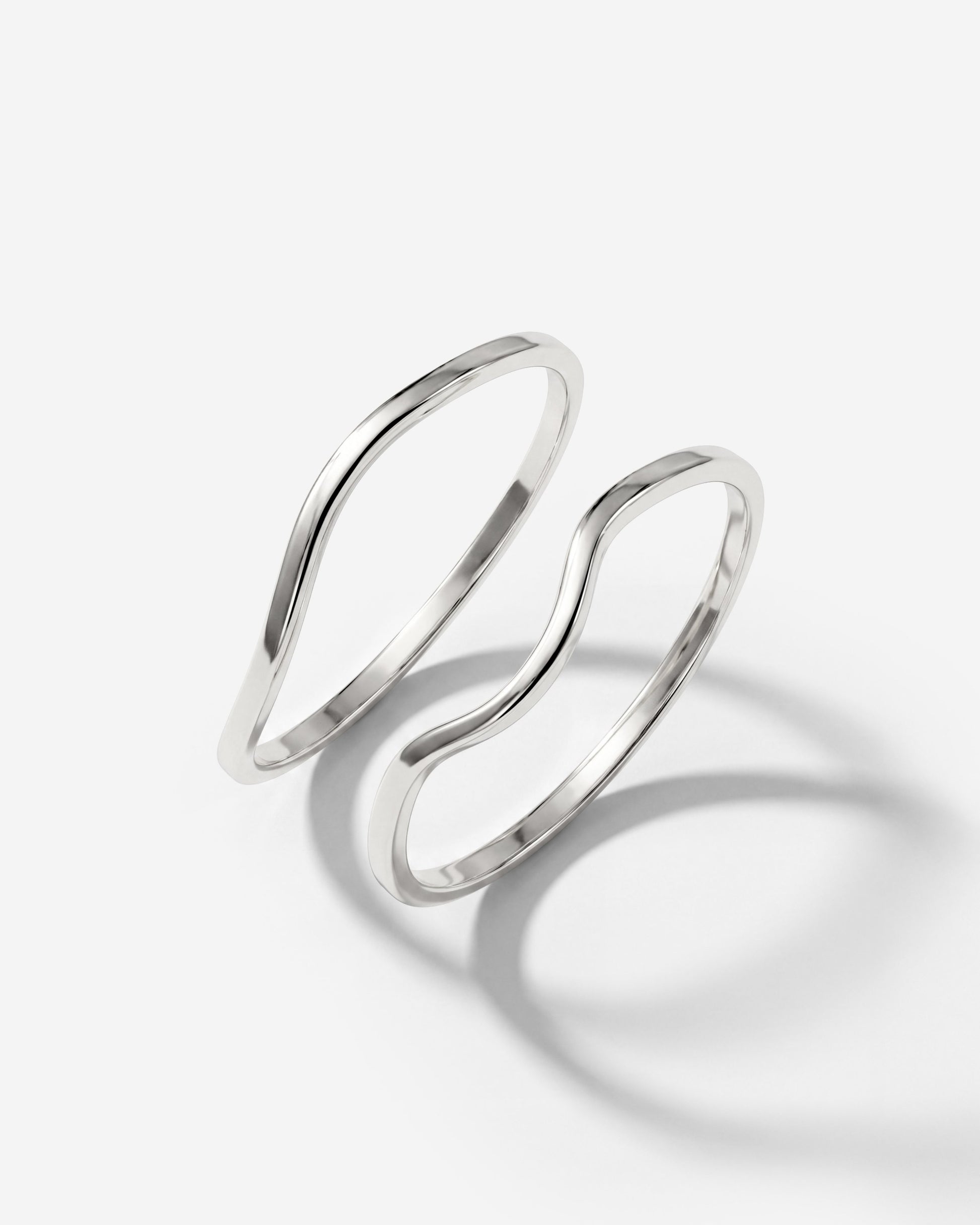 Skinny Dip Ring Duo Silver