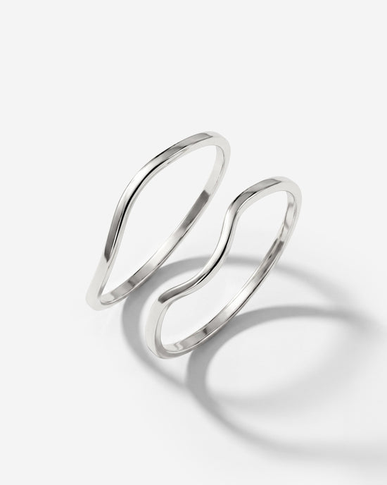 Skinny Dip Ring Duo Silver