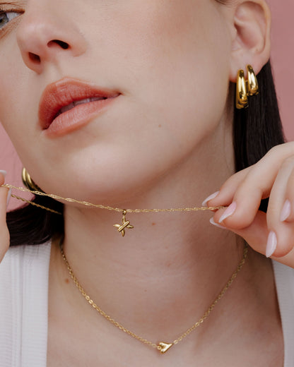 Pisces Bubble Necklace gold