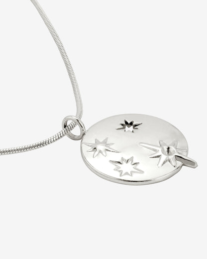 Shiny Stars Necklace Silver