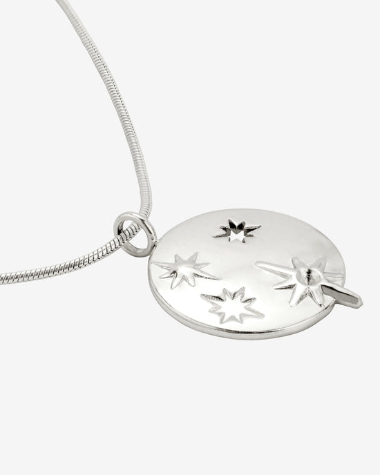 Shiny Stars Necklace Silver