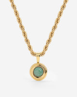Olive Glow Necklace Gold